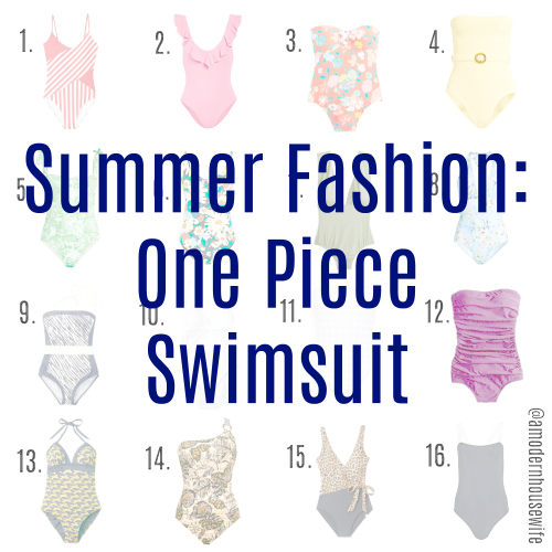 Summer Fashion: One Piece Swimsuits
